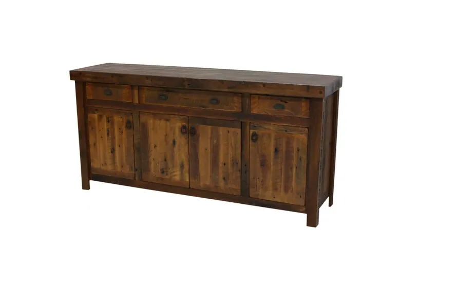 Barnwood Buffet w/Artisan Top - 75-inch
