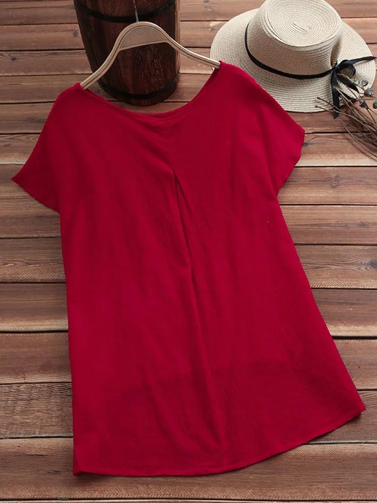 Short Sleeve Casual Tops