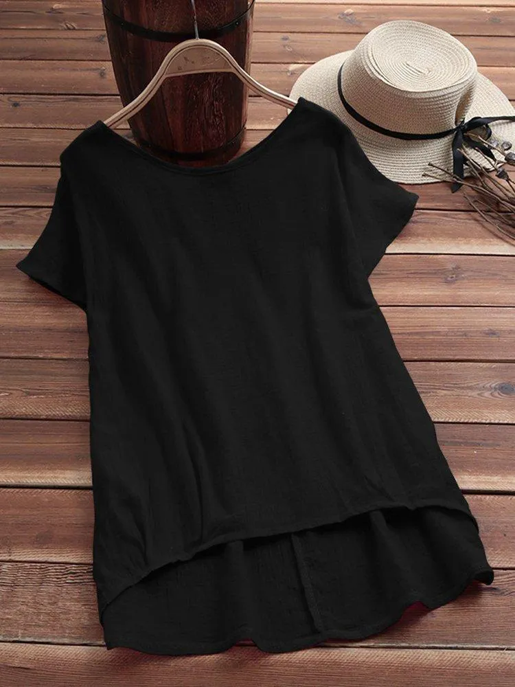 Short Sleeve Casual Tops