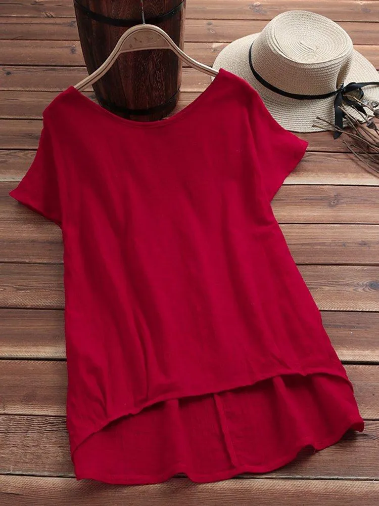 Short Sleeve Casual Tops