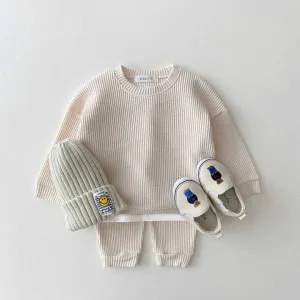 Waffle Cotton Baby Clothing Sets Kids-مجموعة ملابس أطفال