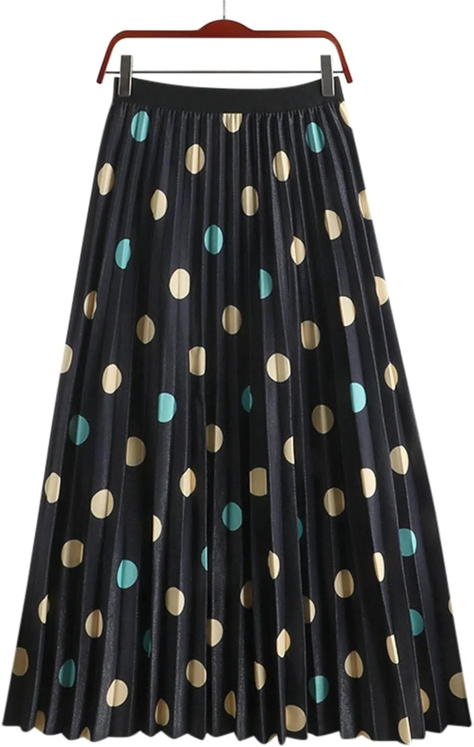Women 2023 Spring Summer Floral Long Skirts A Line Skirts Floral Pleated Swing Print Midi A High Waist Women