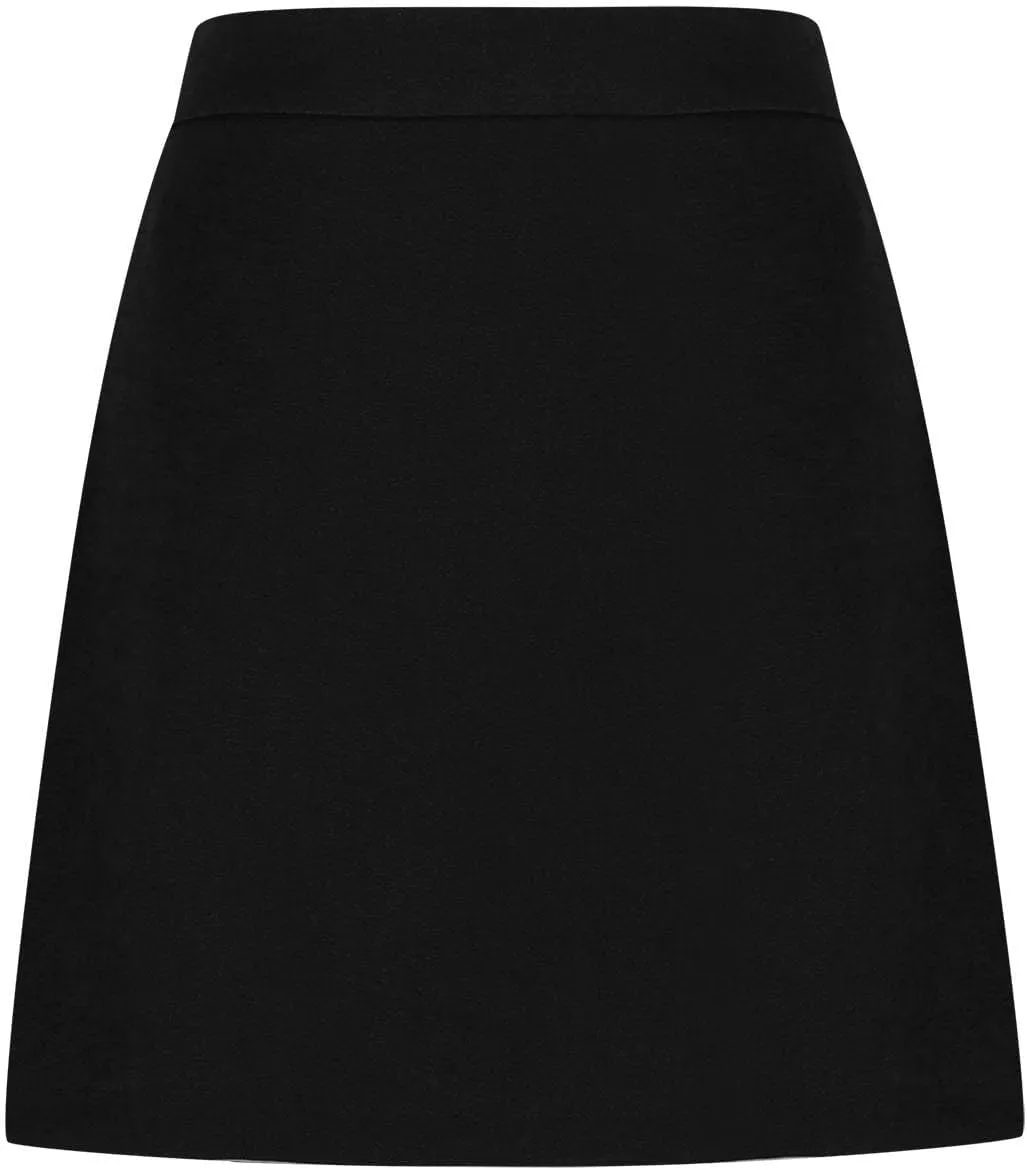 Womens Belted Skirt High Waist A Line Mini Skirt Spring Fashion Solid Mini A-Line Short Work Skirt with Pocket