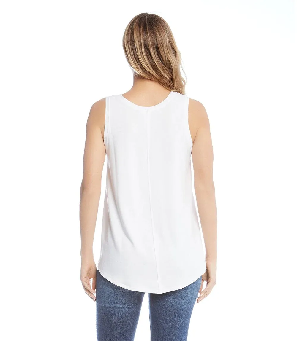 WREN WHITE TANK - KAREN KANE L12175